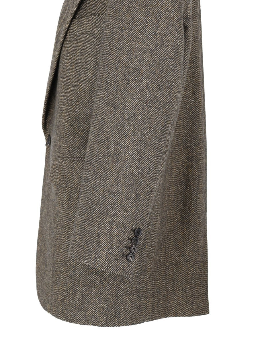 Saint Laurent Giacca Monopetto In Lana