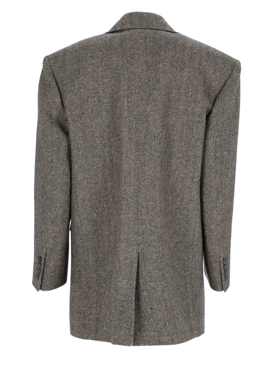 Saint Laurent Giacca Monopetto In Lana