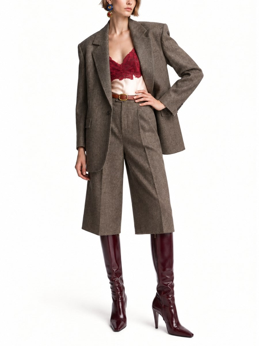 Saint Laurent Giacca Monopetto In Lana