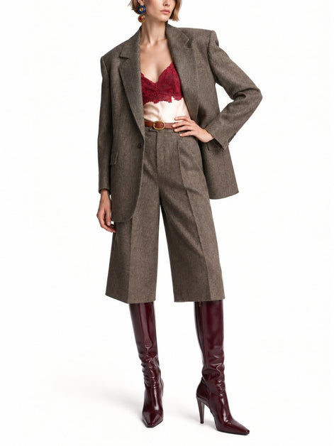Saint Laurent Giacca Monopetto In Lana