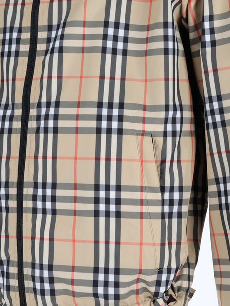 Burberry Giacca "Newport" Reversibile Con Motivo Check