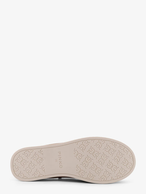 Grace suede loafers with metal lettering logo
