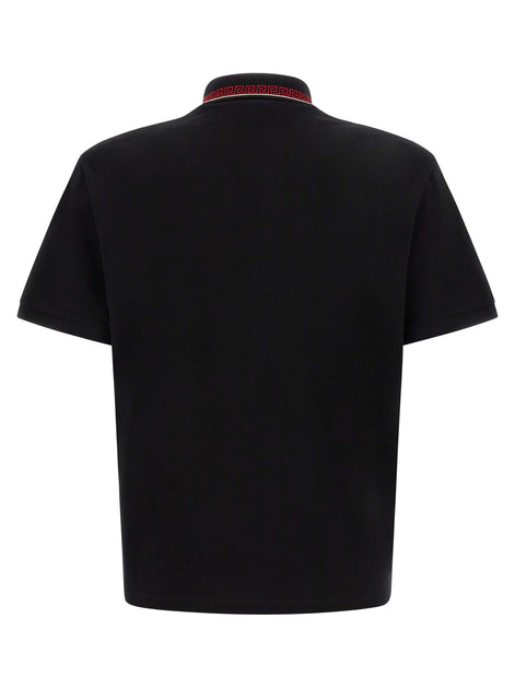 Versace 'Greca' polo shirt
