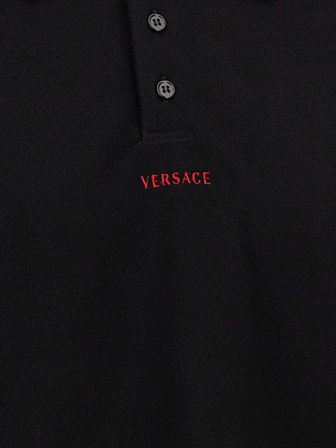 Versace 'Greca' polo shirt