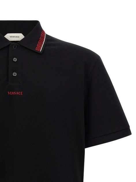 Versace 'Greca' polo shirt