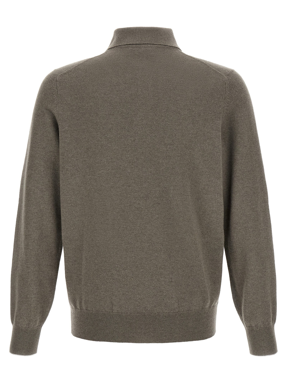 Brunello Cucinelli Green cashmere polo shirt