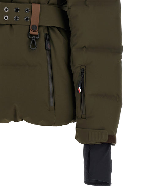 MONCLER GRENOBLE Green 'Sioule' ski down jacket