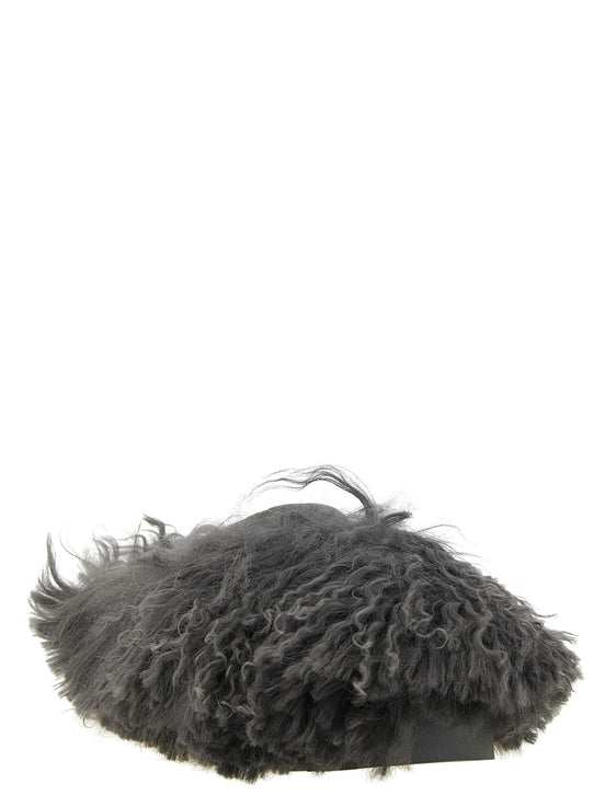 Ugg Grey 'Tazz Fluff Momma' sabots