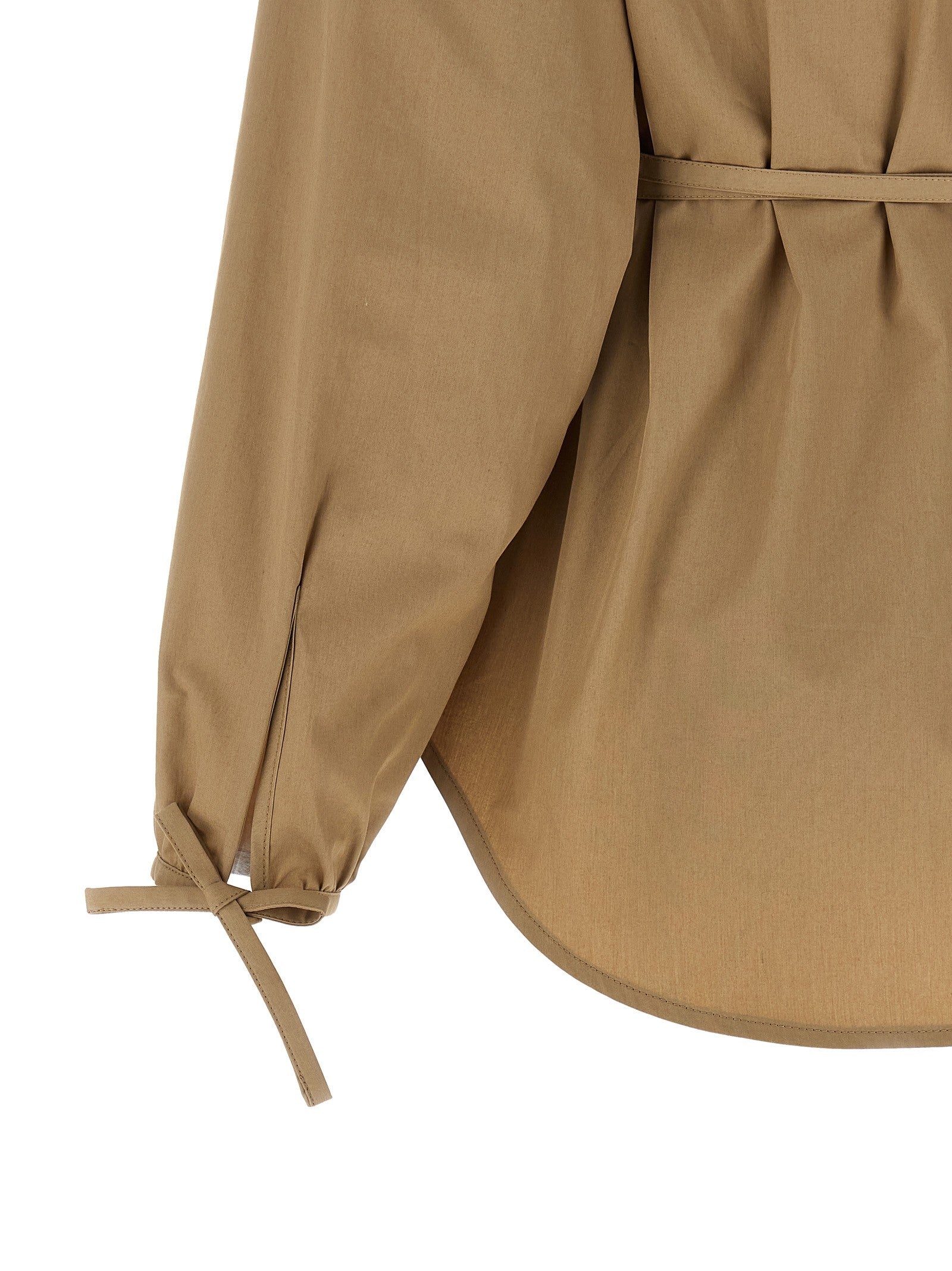 Grosgrain logo patch overshirt