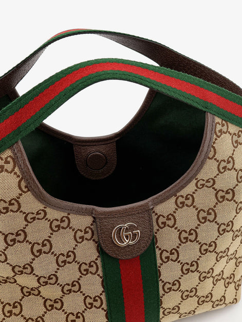Gucci Gucci Giglio Tote Bag in GG Supreme Canvas and Leather