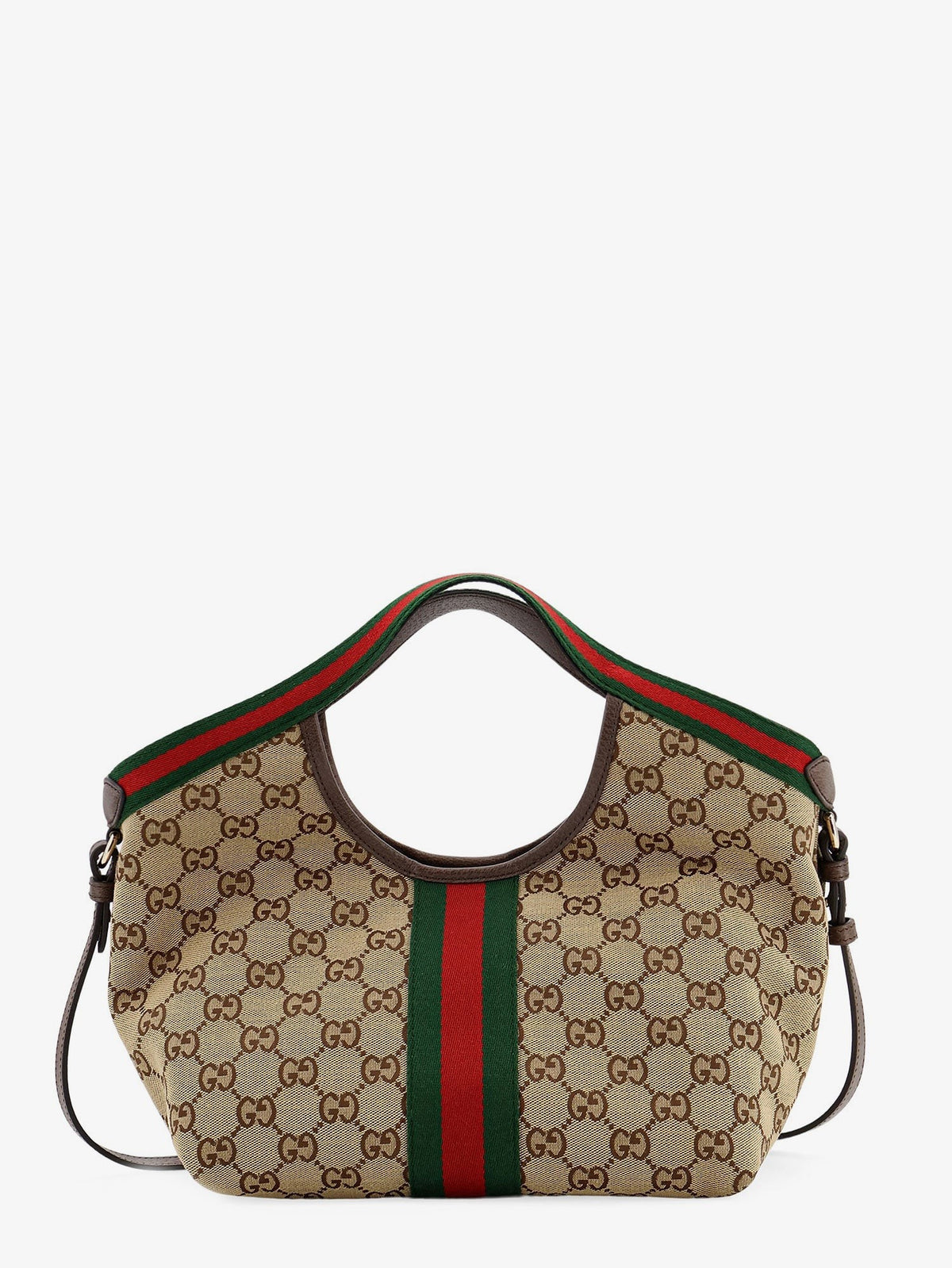 Gucci Giglio Tote Bag in GG Supreme Canvas and Leather