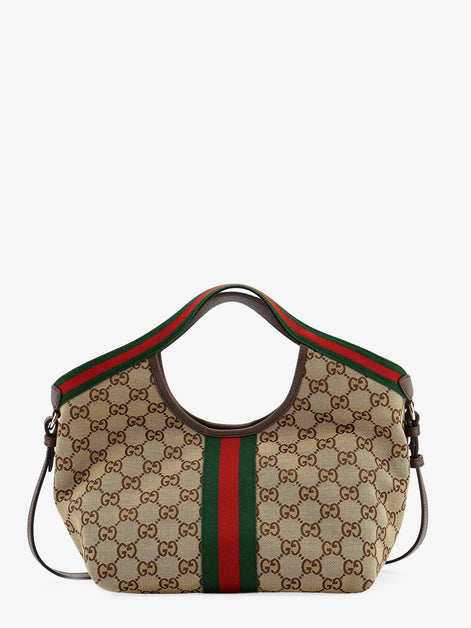 Gucci Giglio Tote Bag in GG Supreme Canvas and Leather