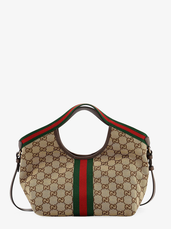 Gucci Giglio Tote Bag in GG Supreme Canvas and Leather