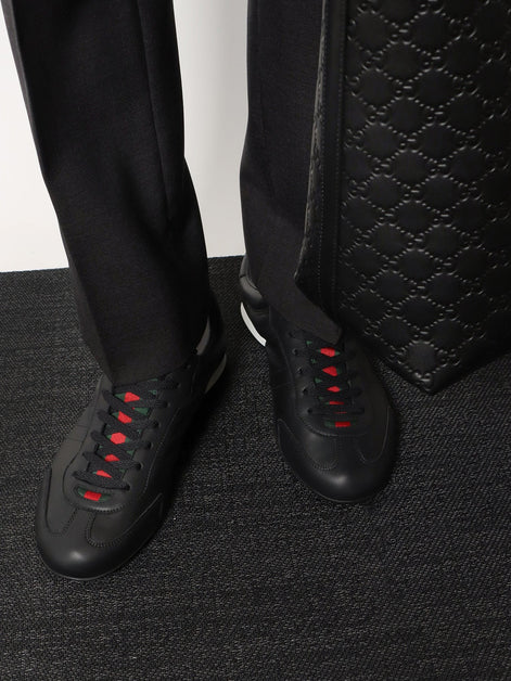 Gucci Shift leather sneakers