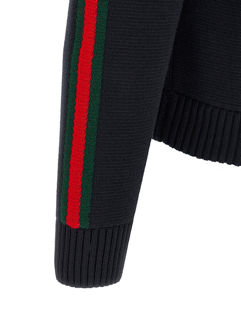 Gucci Gucci Web Ribbon Knitted Jacket