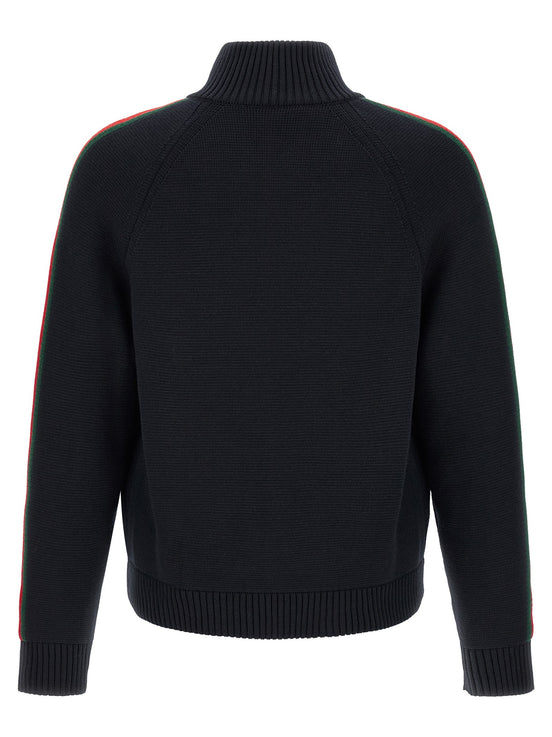 Gucci Gucci Web Ribbon Knitted Jacket