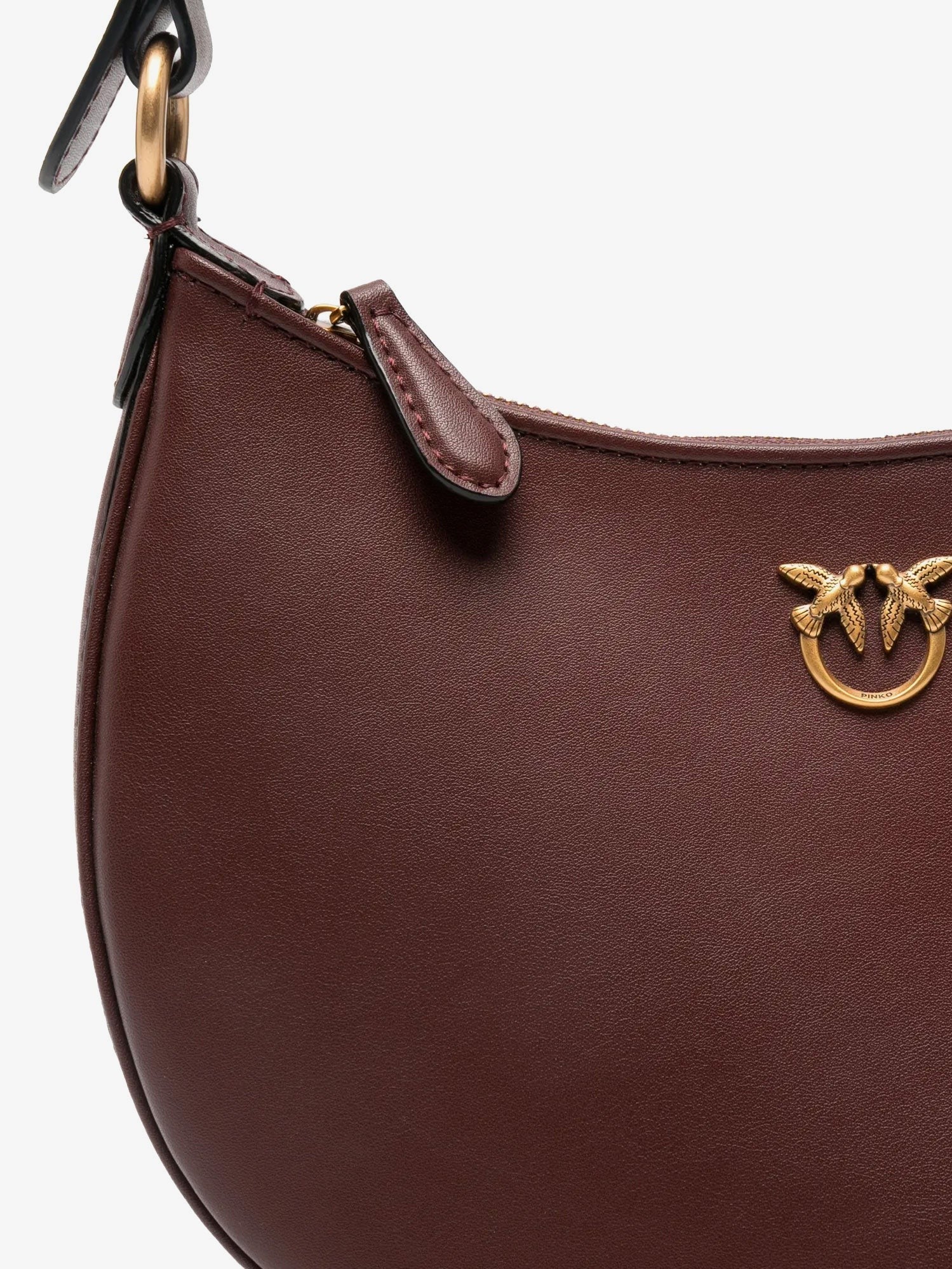 Half Moon Mini leather crossbody bag