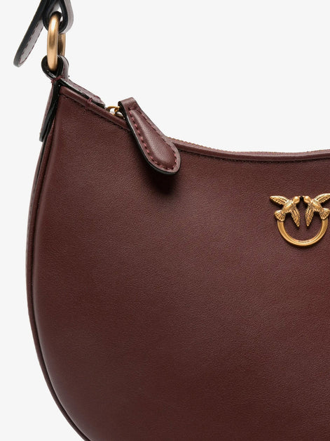 Half Moon Mini leather crossbody bag