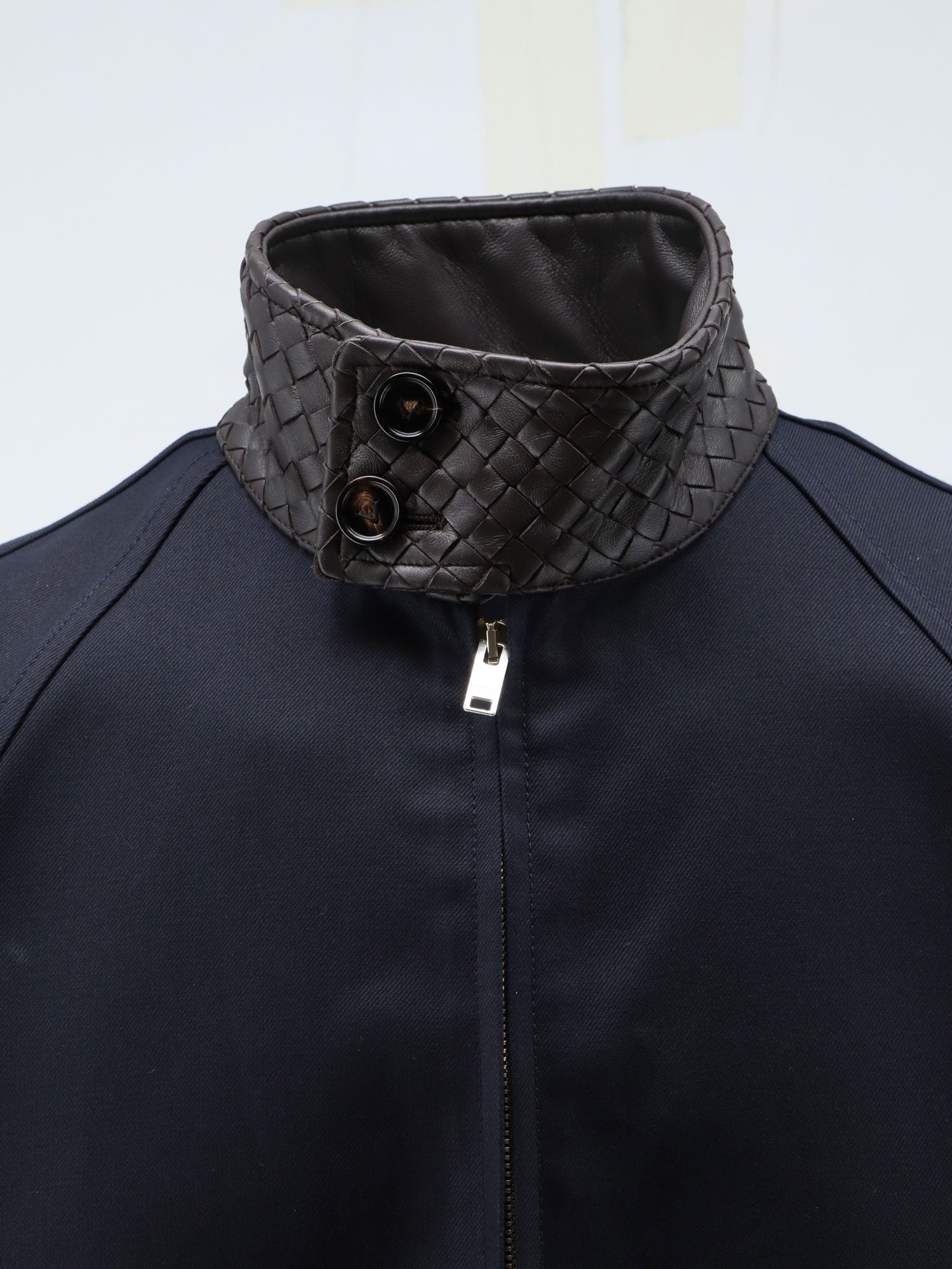 Harrington compact cotton gabardine jacket