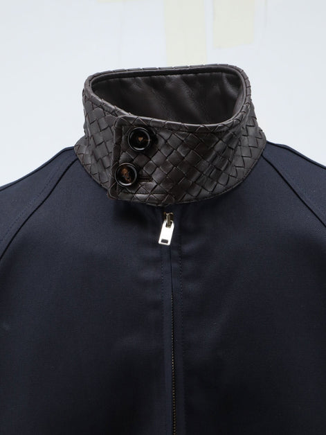 Harrington compact cotton gabardine jacket