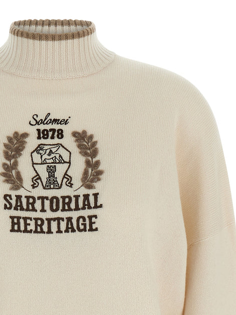 Brunello Cucinelli Heraldic embroidery sweater