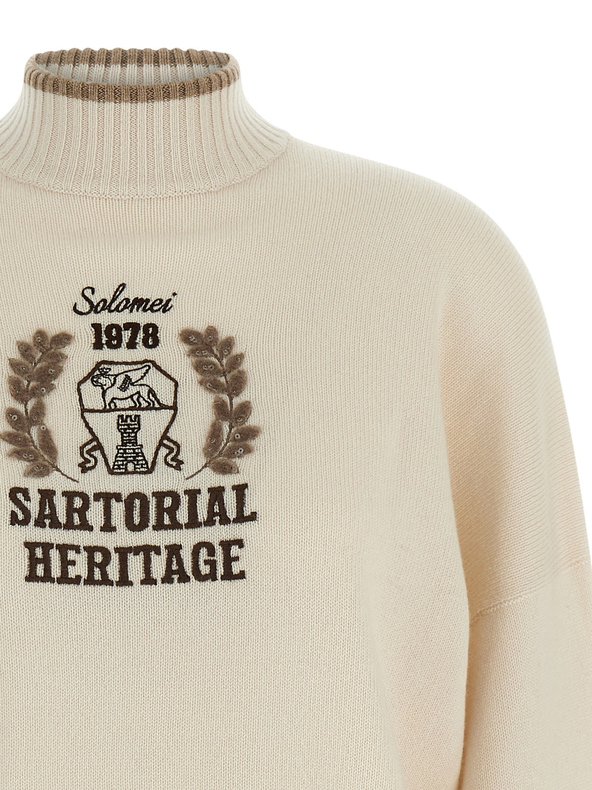 Brunello Cucinelli Heraldic embroidery sweater