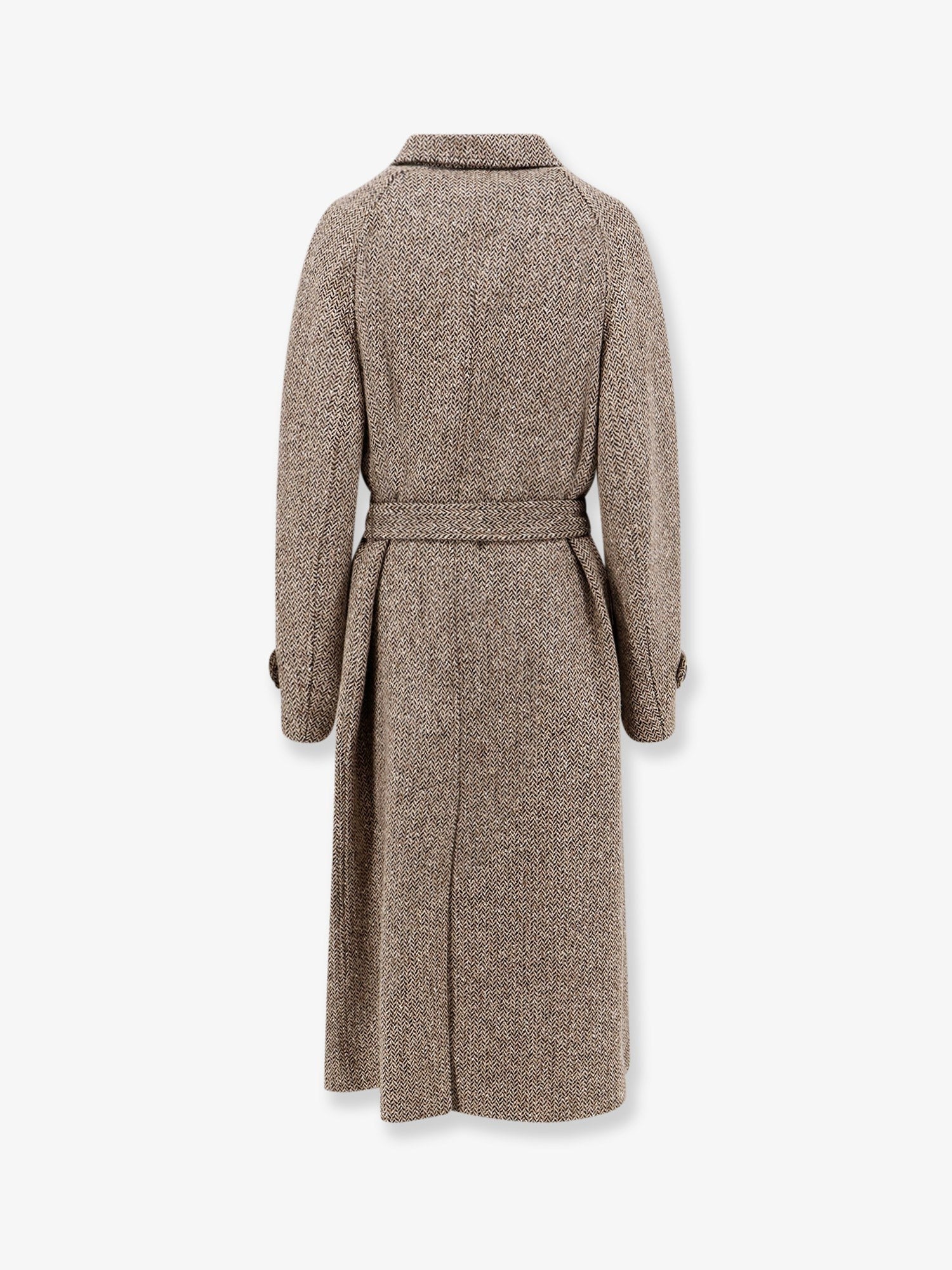 Herringbone coat with Monili detail