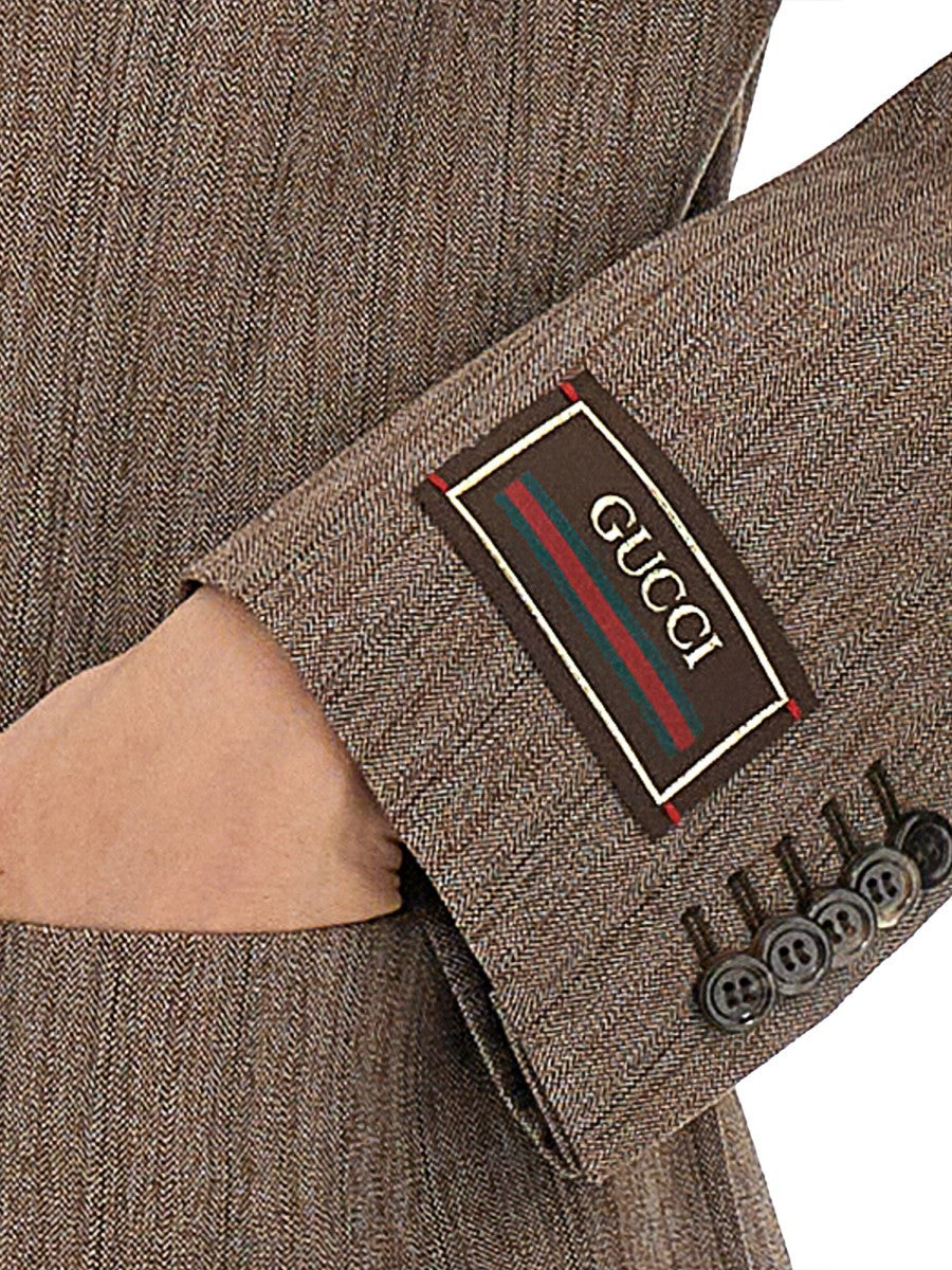HERRINGBONE WOOL JACKET