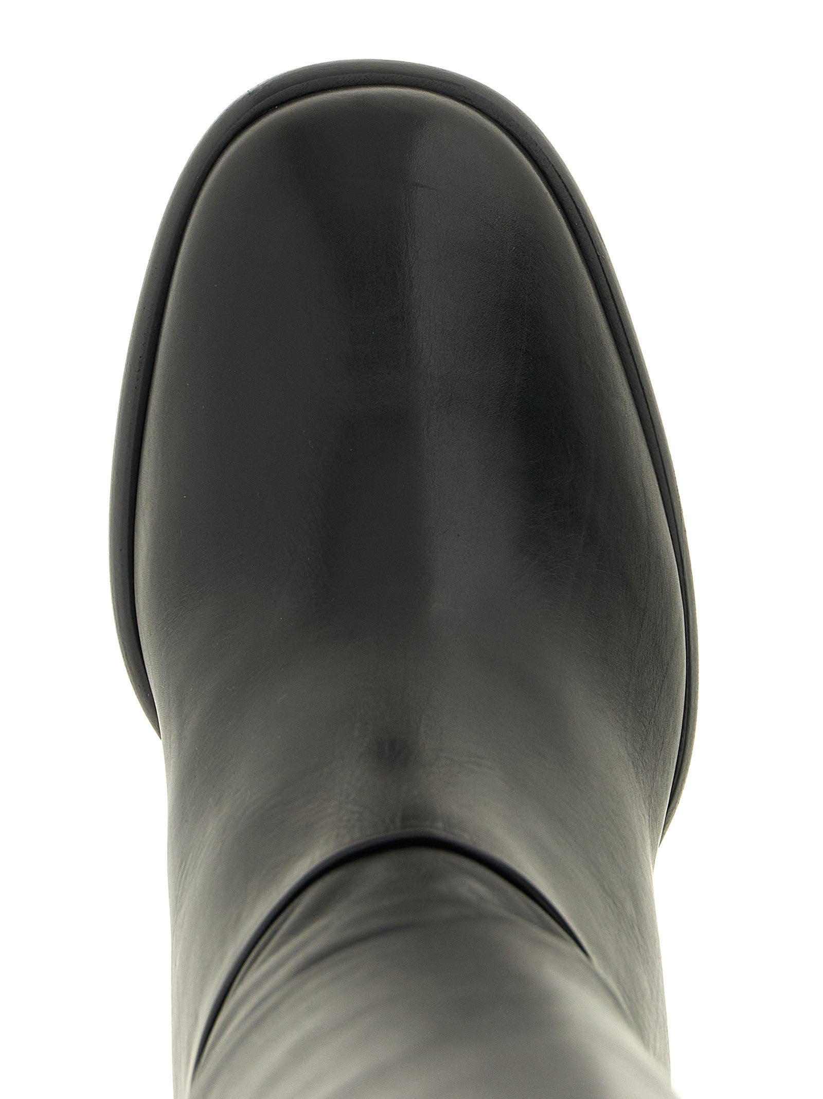 PRADA High boots with buckle and logo