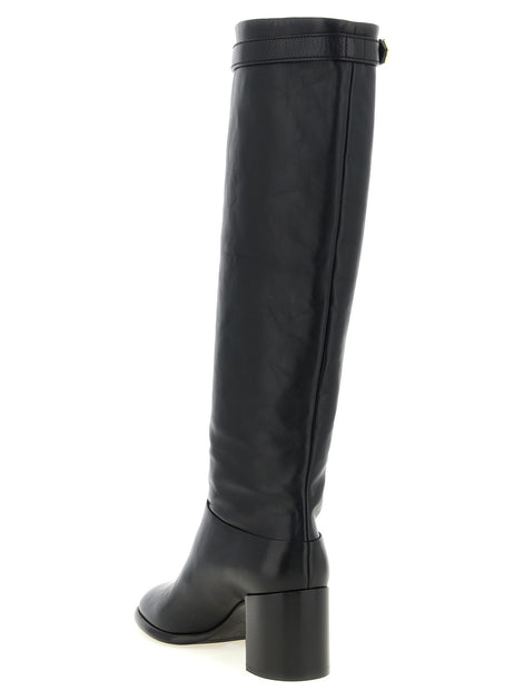 PRADA High boots with buckle and logo