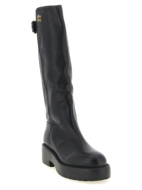 Miu Miu High boots with buckle