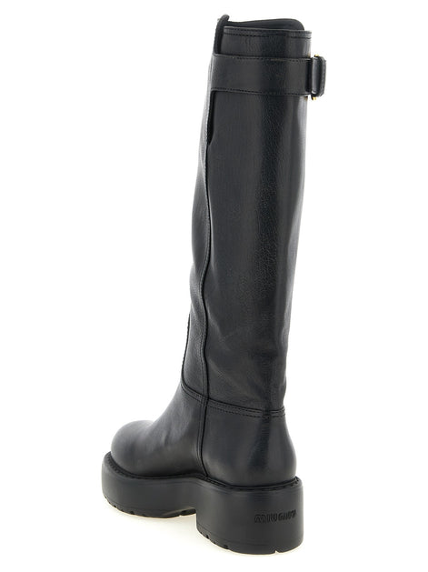 Miu Miu High boots with buckle