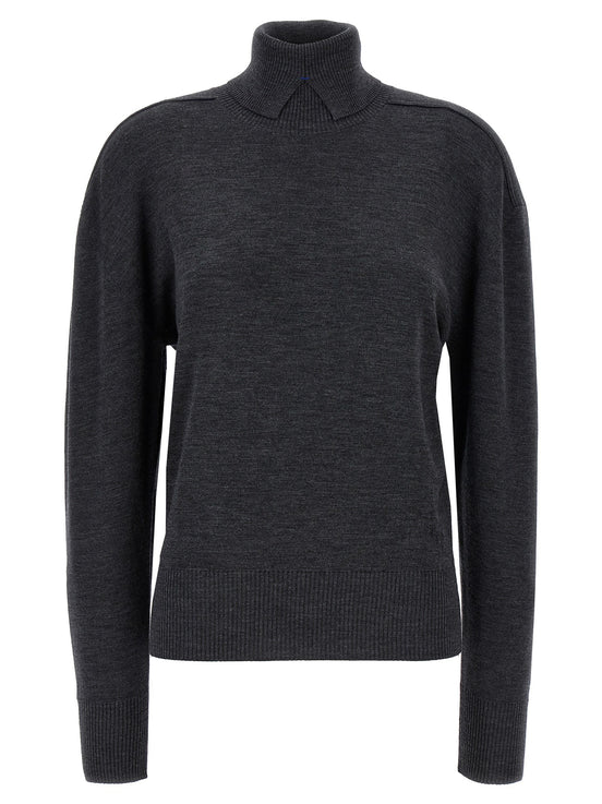 High neck sweater