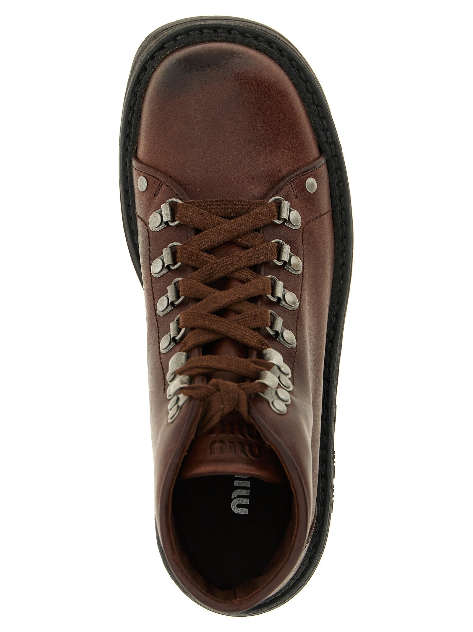 'Hiking' Leather Ankle Boots
