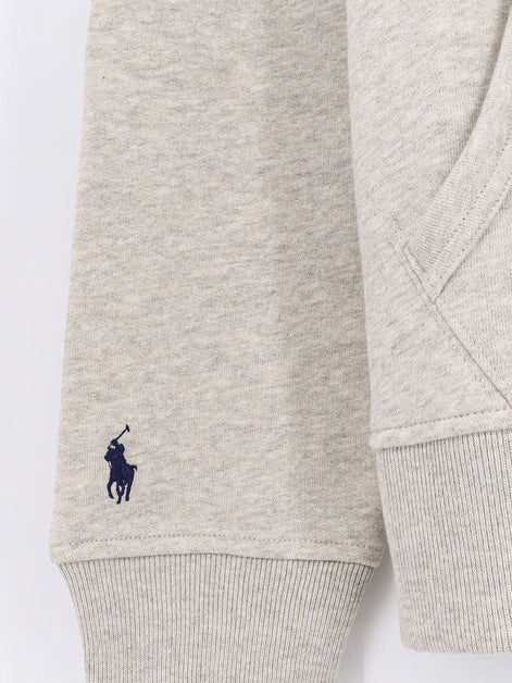 Hooded cotton blend sweatshirt