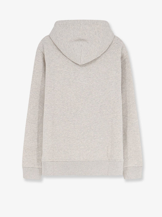 Hooded cotton blend sweatshirt