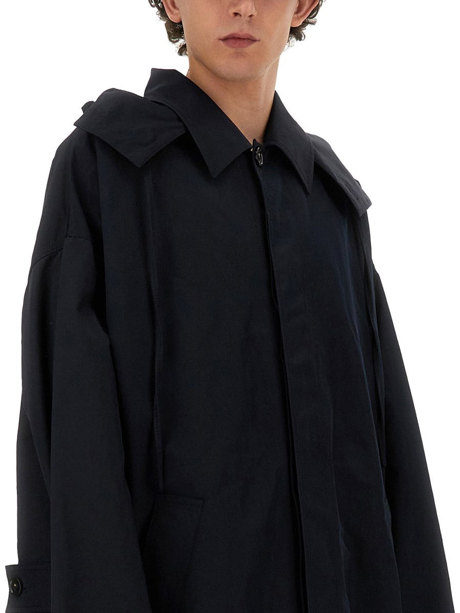 HOODED TRENCH COAT