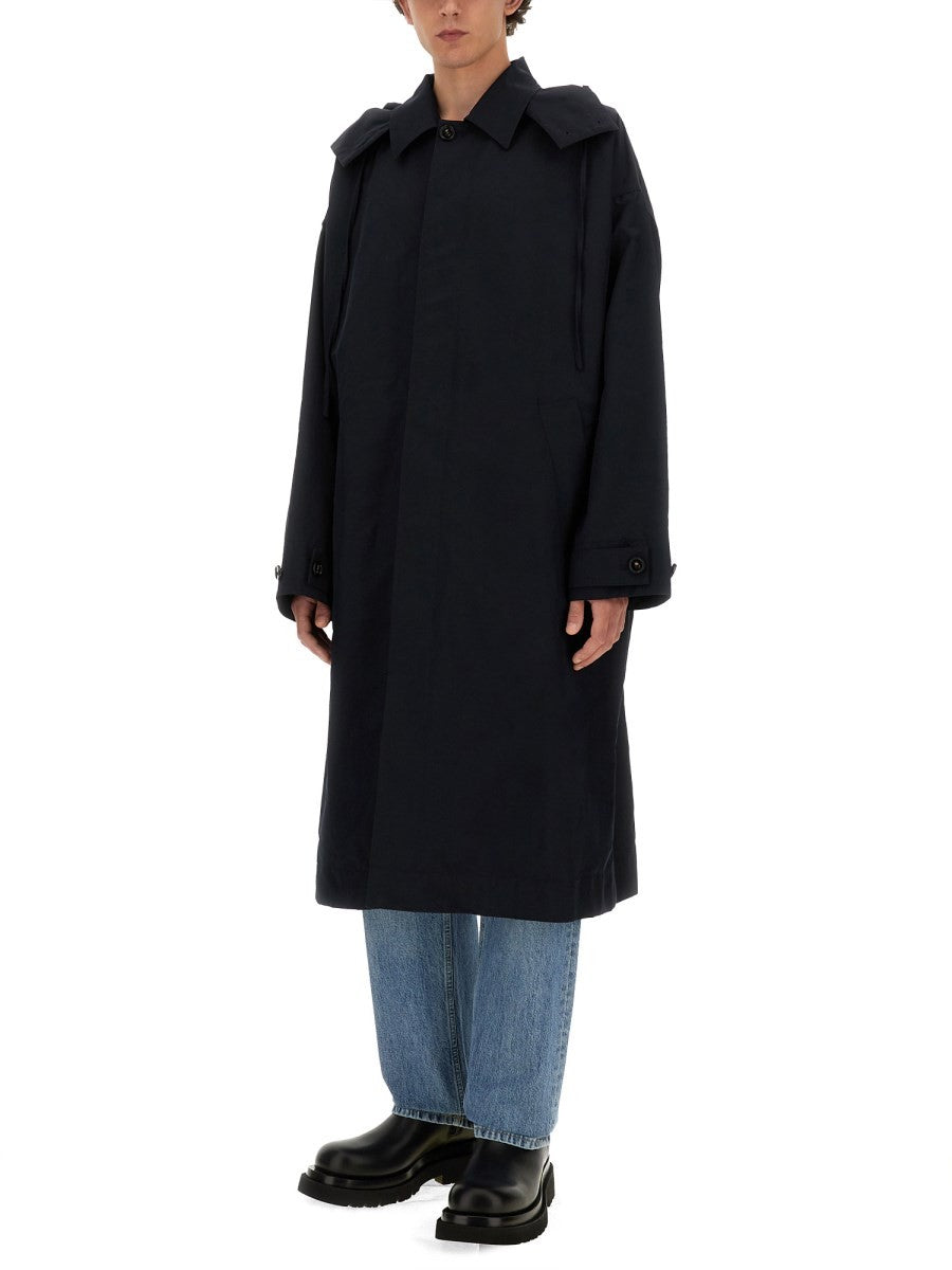 HOODED TRENCH COAT