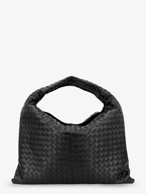 Hop Hobo Leather Shoulder Bag with Intreccio Pattern