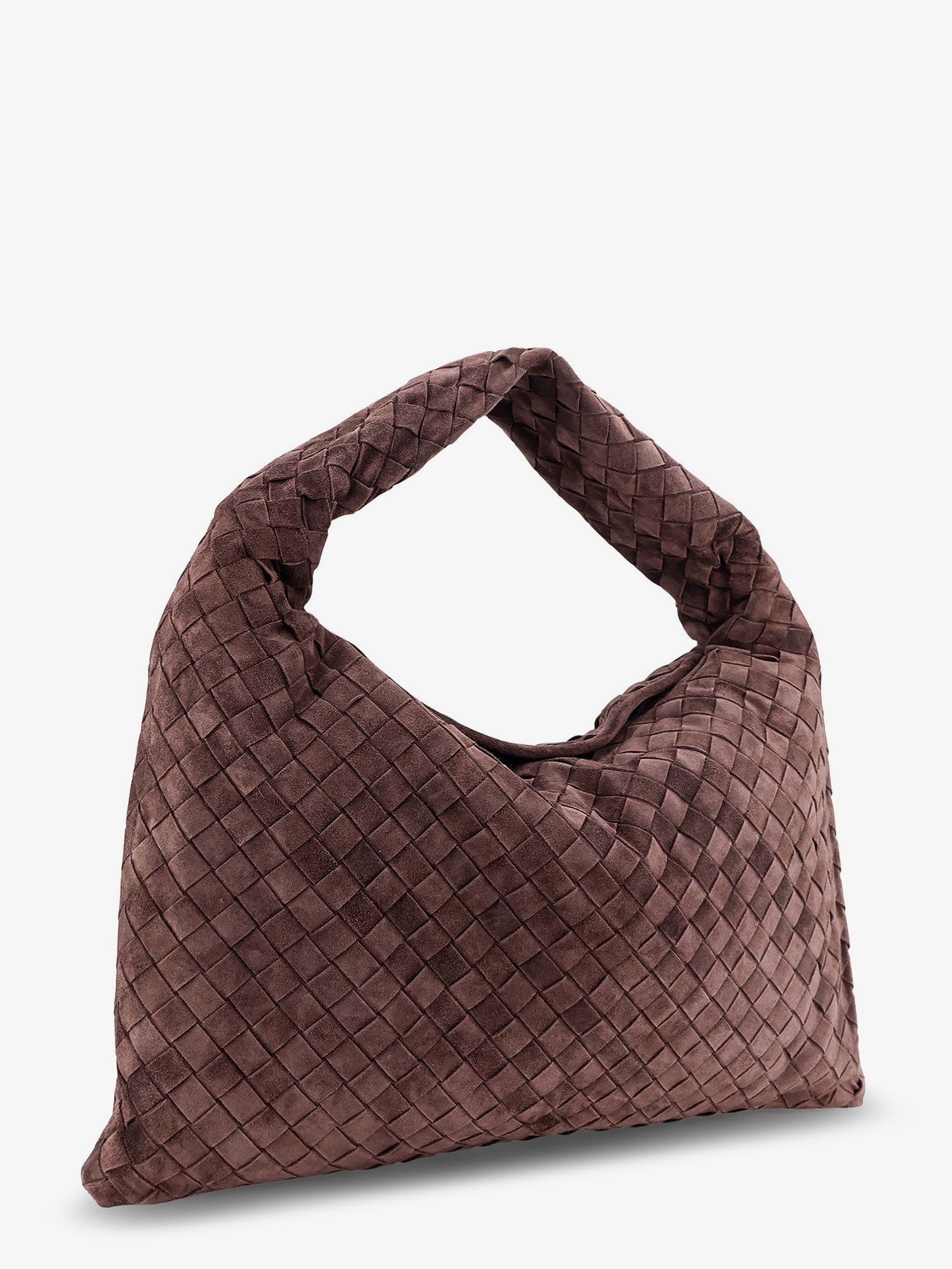 Hop leather shoulder bag with Intrecciato effect