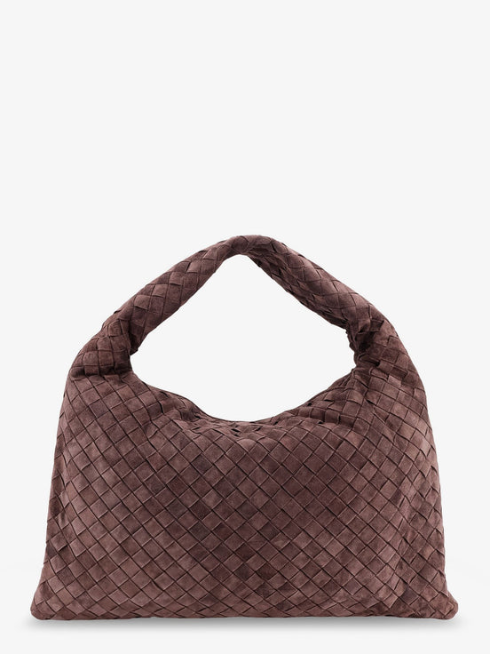 Hop leather shoulder bag with Intrecciato effect
