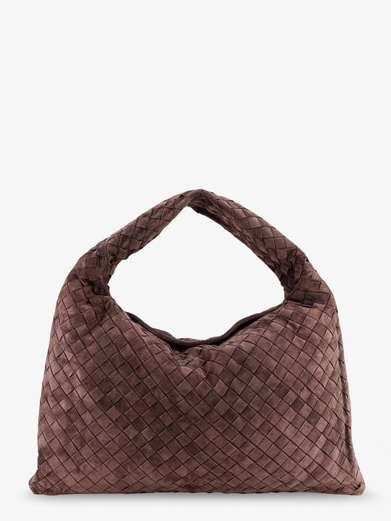 Hop leather shoulder bag with Intrecciato effect