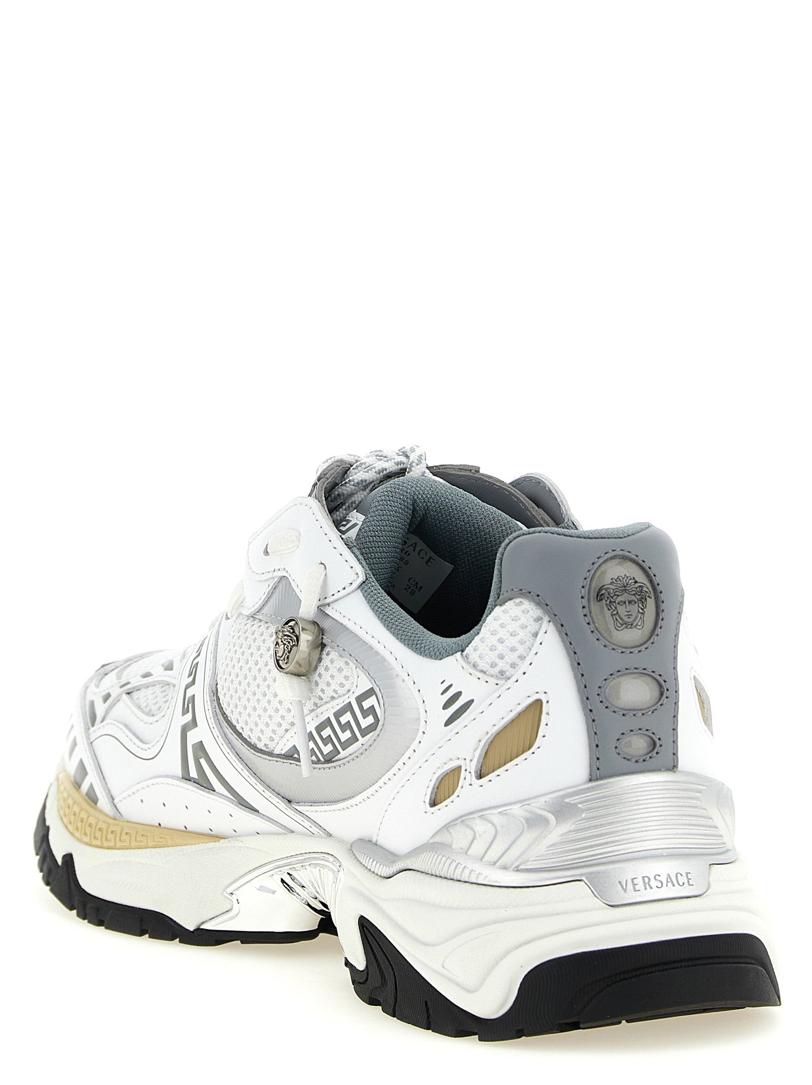 'Icaro' mesh and leather fabric sneakers