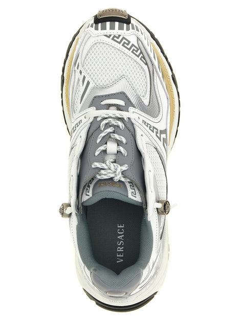 'Icaro' mesh and leather fabric sneakers