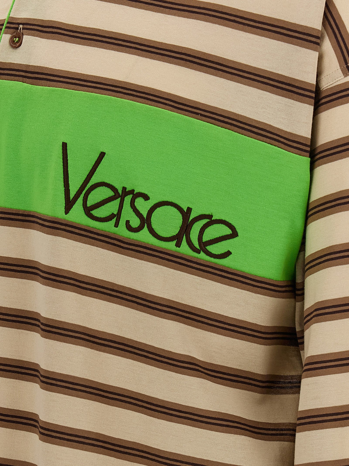 Versace Intarsia polo shirt