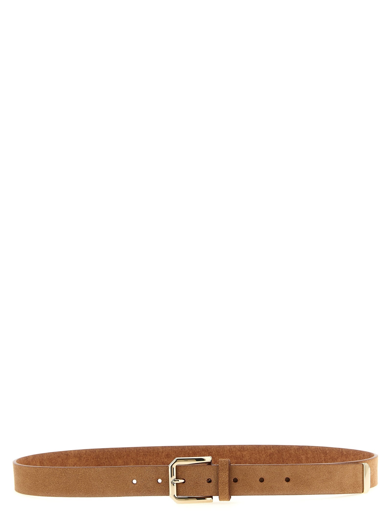 Inverted leather belt