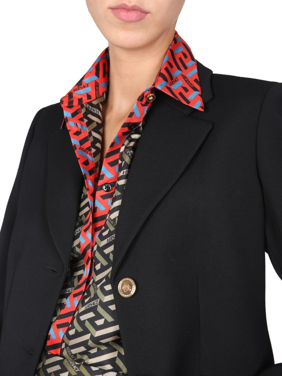 JACKET WITH MEDUSA BUTTON