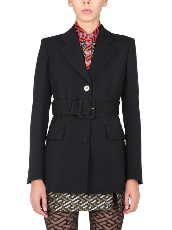 JACKET WITH MEDUSA BUTTON