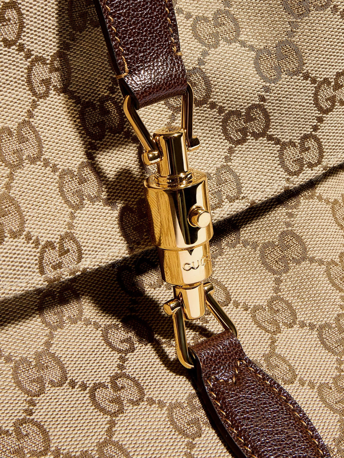 Gucci Jackie Flap GG canvas shouder bag