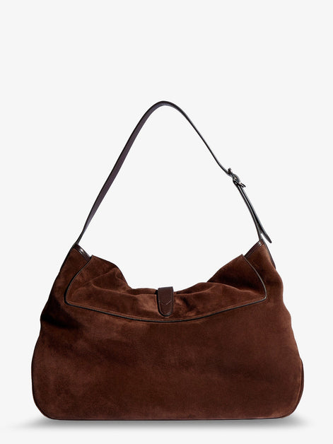 Jackie Flap suede shoulder bag
